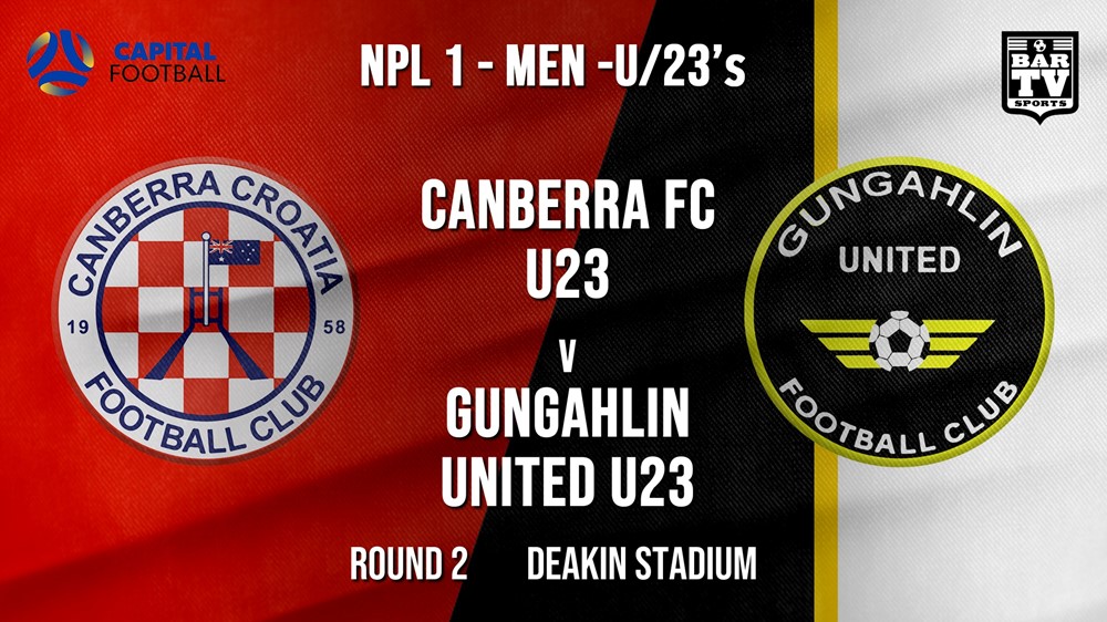 NPL1 Men - U23 - Capital Football  Round 2 - Canberra FC U23 v Gungahlin United U23 (1) Slate Image
