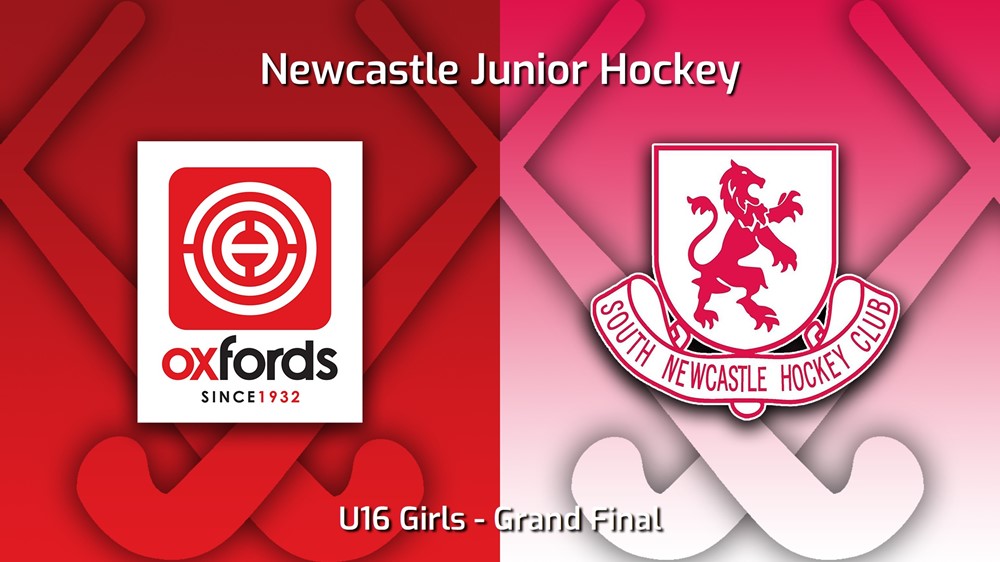230908-Newcastle Junior Hockey Grand Final - U16 Girls - Oxfords v South Newcastle Slate Image