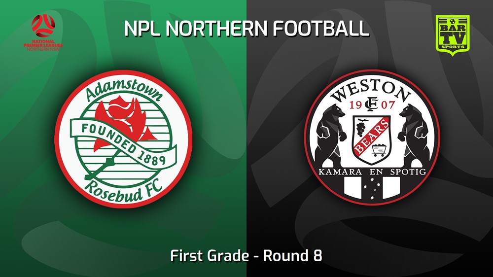 230425-NNSW NPLM Round 8 - Adamstown Rosebud FC v Weston Workers FC Slate Image