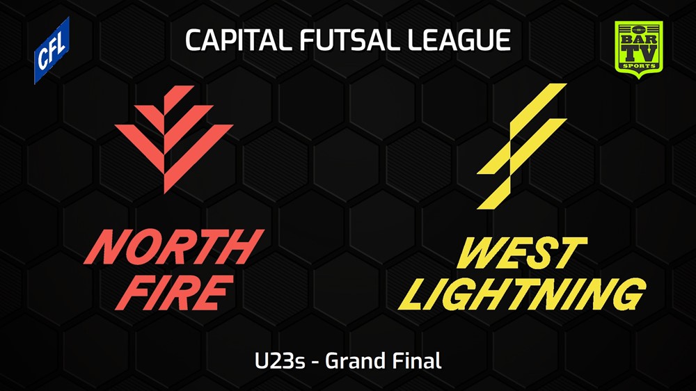 240211-Capital Football Futsal Grand Final - U23s - North Canberra Fire v West Canberra Lightning Slate Image