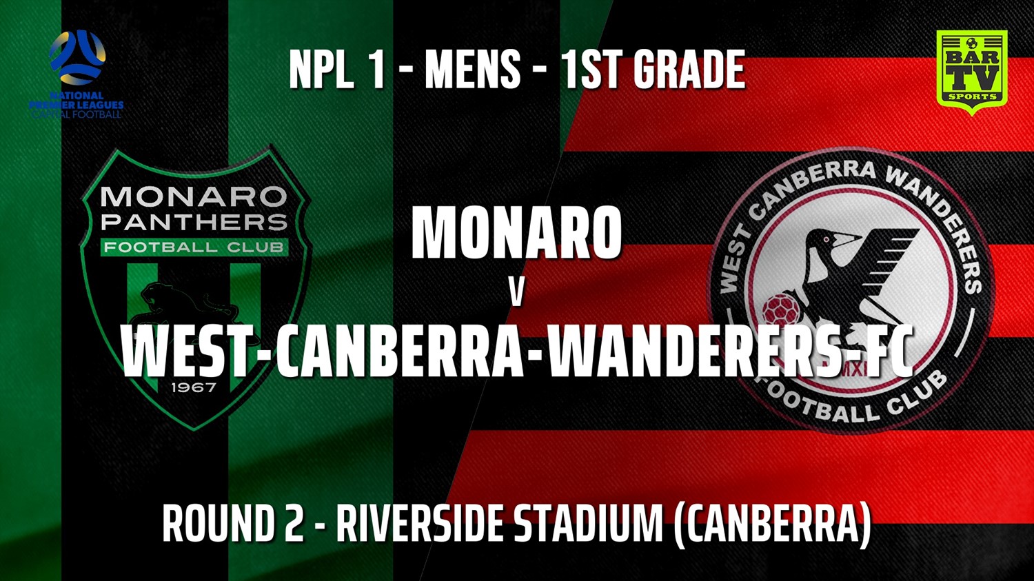 NPL - CAPITAL Round 2 - Monaro Panthers FC v West Canberra Wanderers FC FC Minigame Slate Image