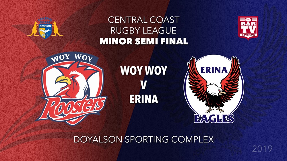 Central Coast Rugby League 1st Grade - Woy Woy Roosters v Erina Eagles Slate Image