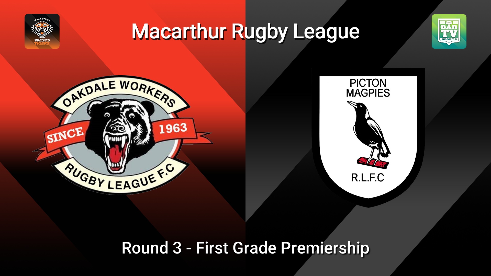 260426-video-Macarthur RL Round 3 - First Grade Premiership - Oakdale Workers Bears v Picton Magpies Slate Image