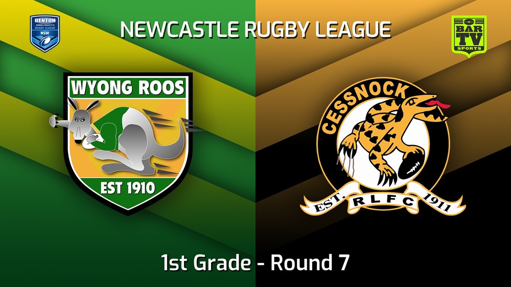 220507-Newcastle Round 7 - 1st Grade - Wyong Roos v Cessnock Goannas Slate Image