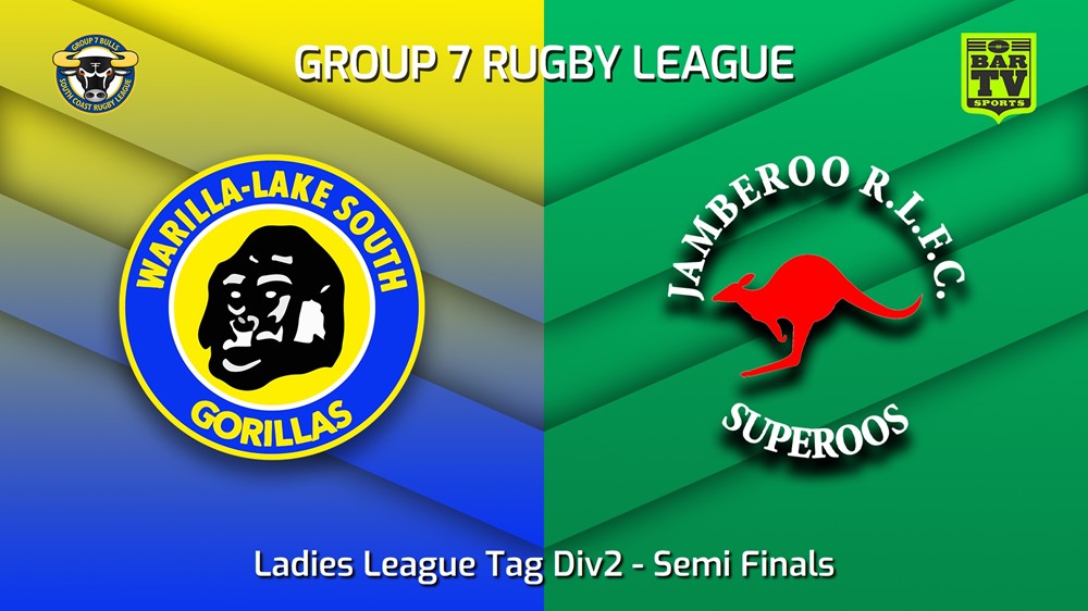 230902-South Coast Semi Finals - Ladies League Tag Div2 - Warilla-Lake South Gorillas v Jamberoo Superoos Minigame Slate Image