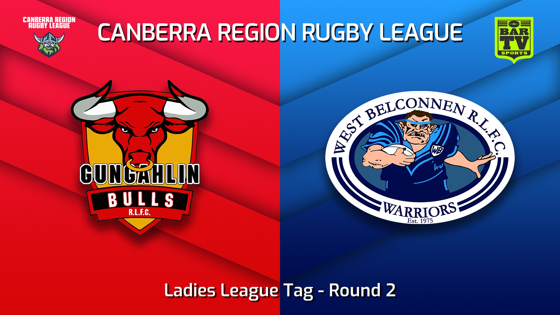 230422-Canberra Round 2 - Ladies League Tag - Gungahlin Bulls v West Belconnen Warriors Slate Image