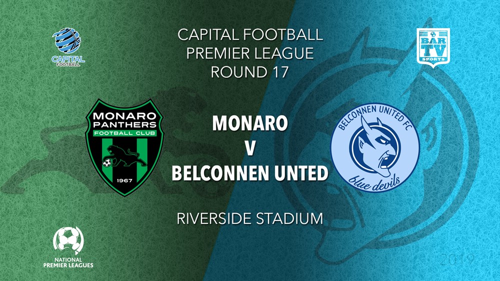 NPL - Capital Round 17 - Monaro Panthers FC v Belconnen United FC Slate Image