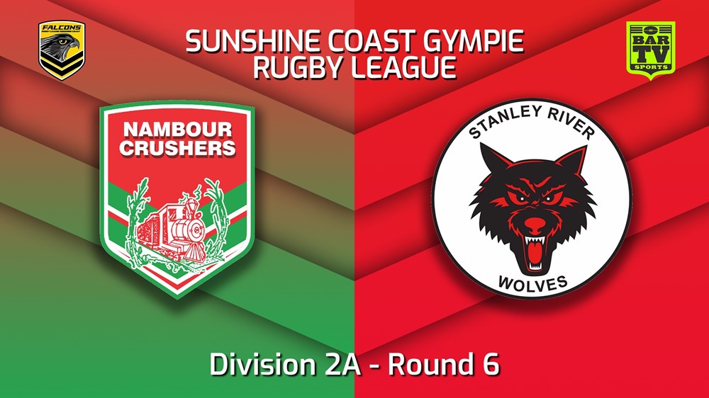 MINI GAME: Sunshine Coast RL Round 6 - Division 2A - Nambour Crushers v Stanley River Wolves Slate Image