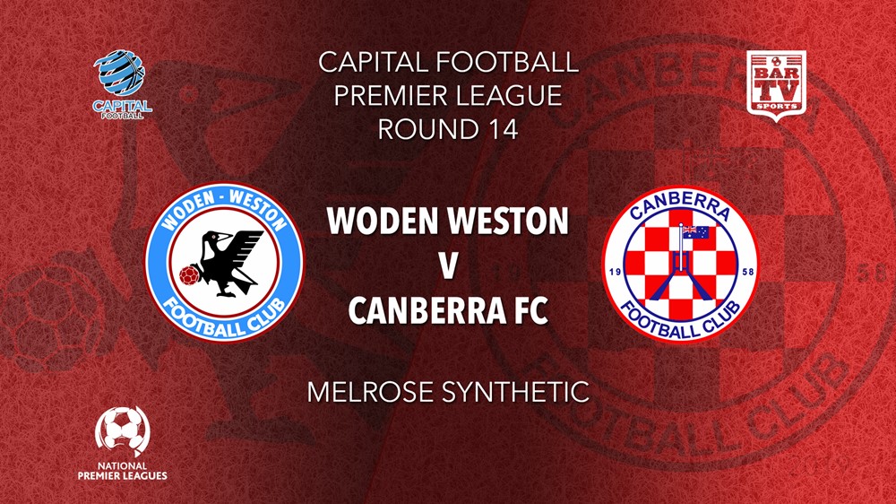 NPL - Capital Round 14 - Woden-Weston FC v Canberra FC Slate Image