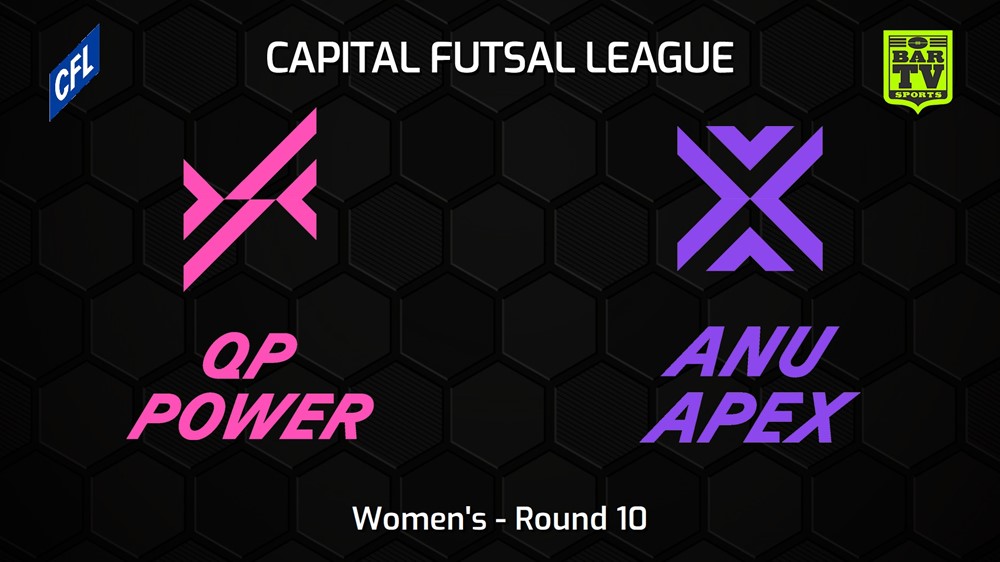 230203-Capital Football Futsal Round 10 - Women's - Queanbeyan-Palerang Power v ANU Apex Slate Image