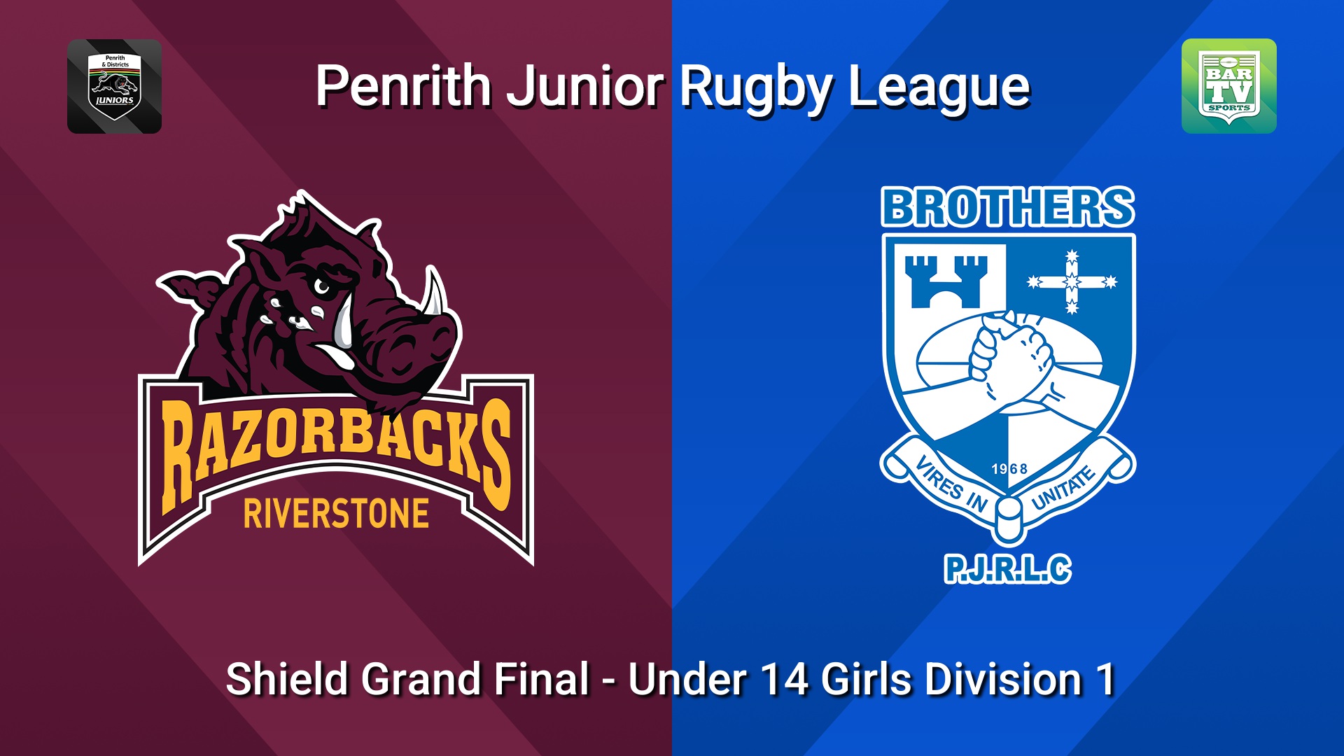 260829-video-Penrith & District Junior Rugby League Shield Grand Final - Under 14 Girls Division 1 - Riverstone v Brothers Slate Image