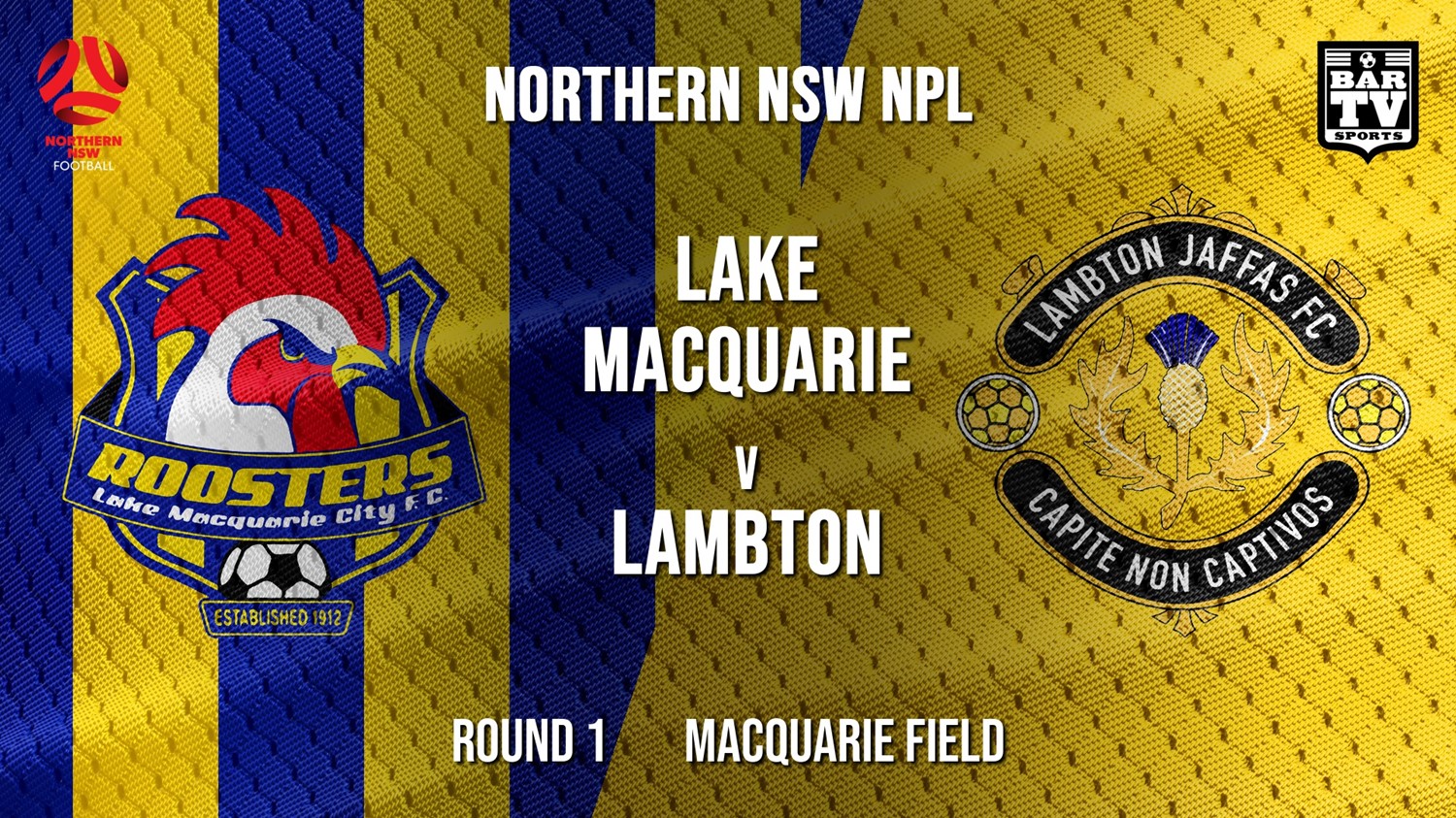 NPL - NNSW Round 1 - Lake Macquarie City FC v Lambton Jaffas FC Minigame Slate Image