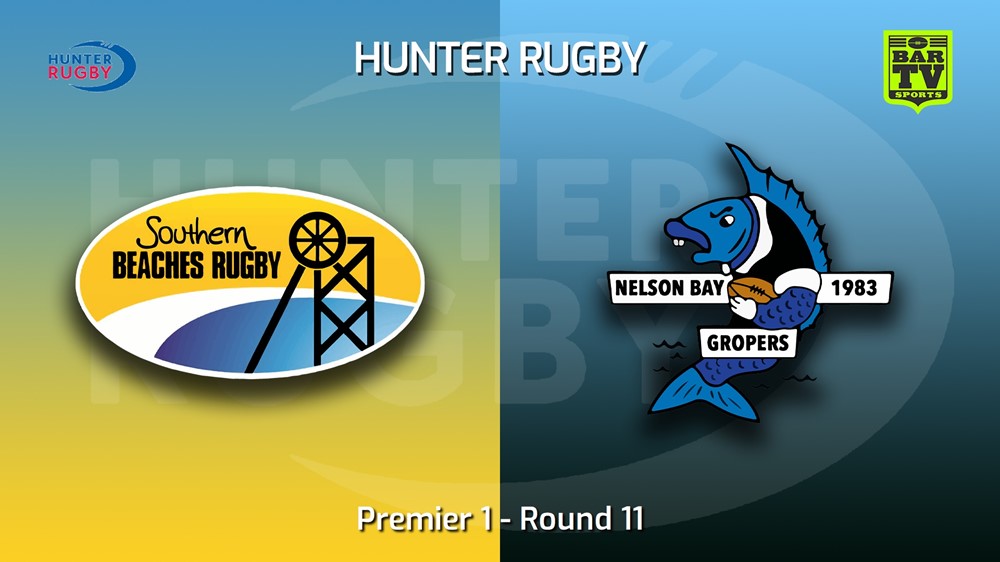 220802-Hunter Rugby Round 11 - Premier 1 - Southern Beaches v Nelson Bay Gropers Slate Image