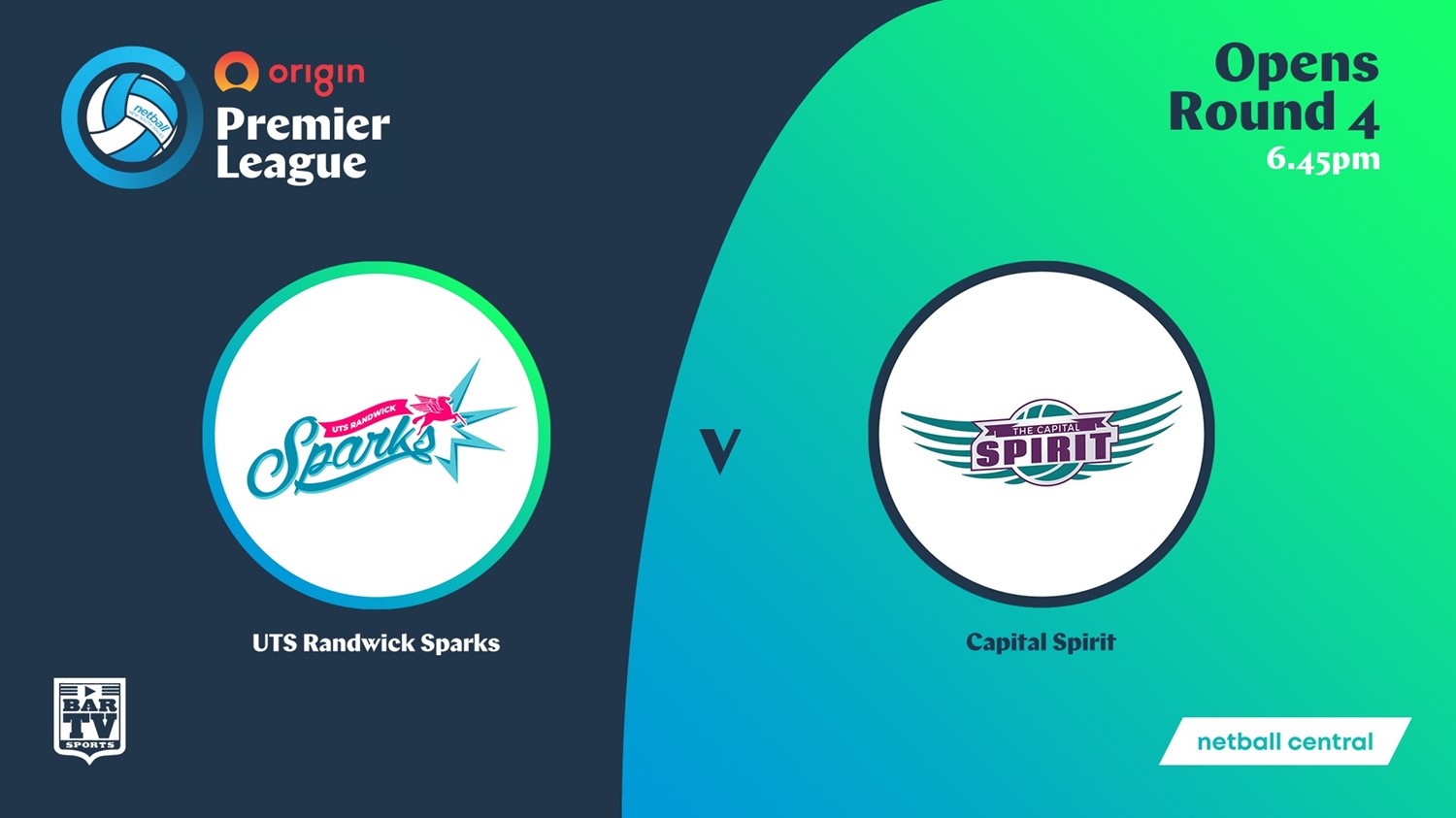 NSW Prem League Round 4 - Opens - UTS Sparks v Capital Spirit Minigame Slate Image