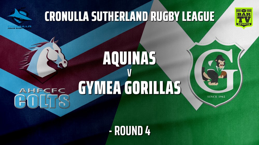 210523-Cronulla JRL Under 17s Silver Round 4 - Aquinas Colts v Gymea Gorillas Slate Image