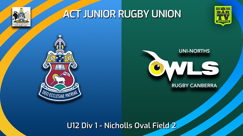 250913-video-ACT Junior Rugby Union Grand Final - U12 - Canberra Grammar v UNI-North Owls Slate Image