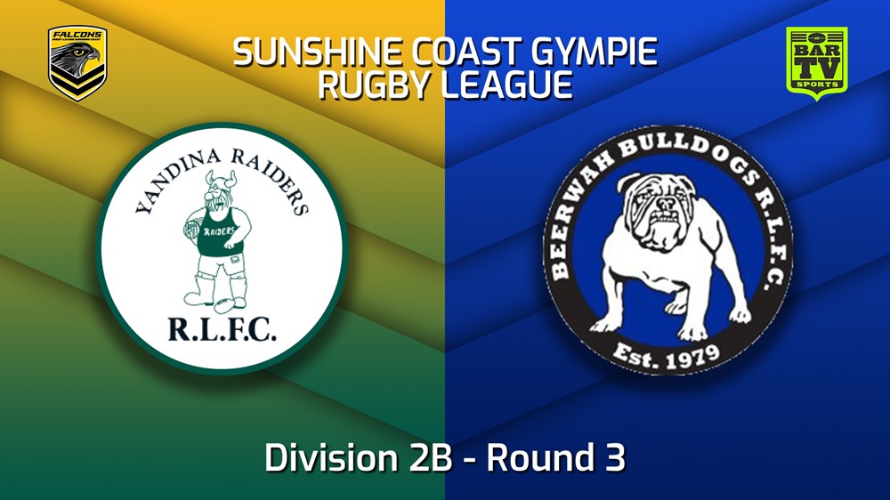 220430-Sunshine Coast RL Round 3 - Division 2B - Yandina Raiders v Beerwah Bulldogs Slate Image