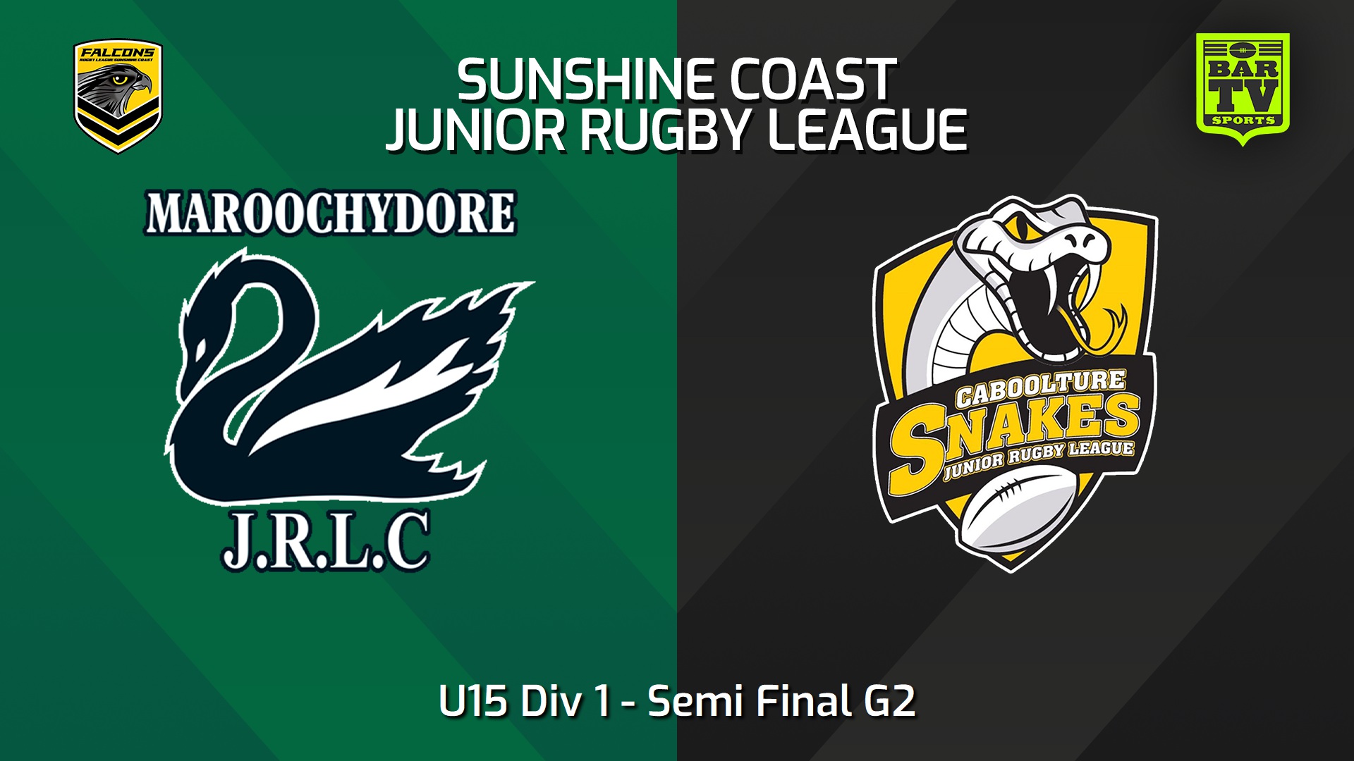 240823-video-Sunshine Coast Junior Rugby League Semi Final G2 - U15 Div 1 - Maroochydore Swans JRL v Caboolture Snakes JRL Slate Image