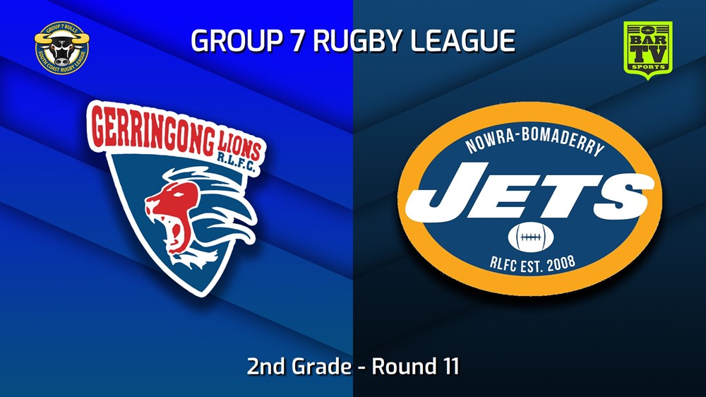 230617-South Coast Round 11 - 2nd Grade - Gerringong Lions v Nowra-Bomaderry Jets Slate Image