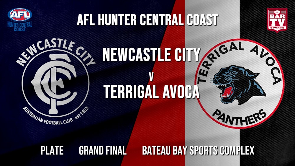 MINI GAME: AFL HCC Grand Final - Plate - Newcastle City  v Terrigal Avoca Panthers Slate Image