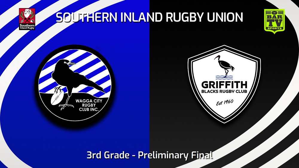 230805-Southern Inland Rugby Union Preliminary Final - 3rd Grade - Wagga City v Griffith Blacks Slate Image