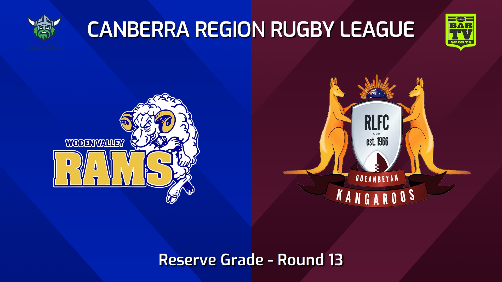 VIDEO: Canberra Round 13 - Reserve Grade - Woden Valley Rams v ...