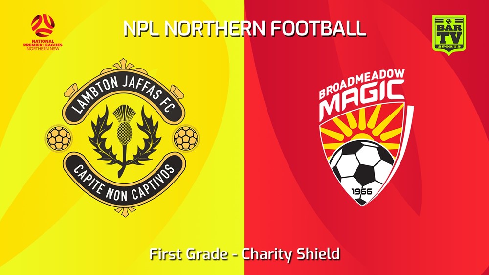240216-NNSW NPLM Charity Shield - Lambton Jaffas FC v Broadmeadow Magic Slate Image