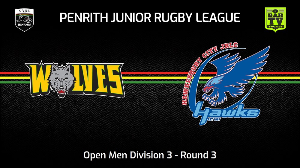 240425-video-Penrith & District Junior Rugby League Round 3 - Open Men Division 3 - Windsor Wolves v Hawkesbury City Slate Image