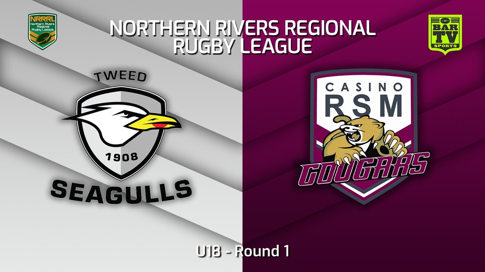 230415-Northern Rivers Round 1 - U18 - Tweed Heads Seagulls v Casino RSM Cougars (1) Minigame Slate Image
