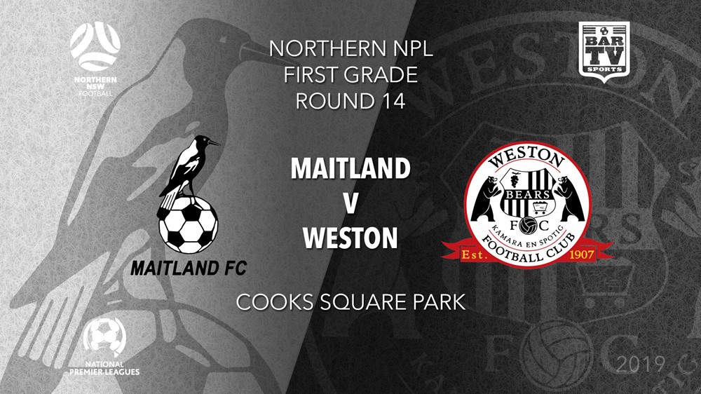 NPL - NNSW Round 14 - Maitland FC v Weston Workers FC Slate Image