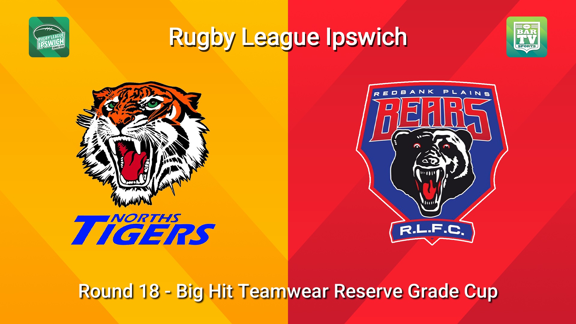260816-video-Rugby League Ipswich Round 18 - Big Hit Teamwear Reserve Grade Cup - Norths Tigers v Redbank Plains Bears Slate Image
