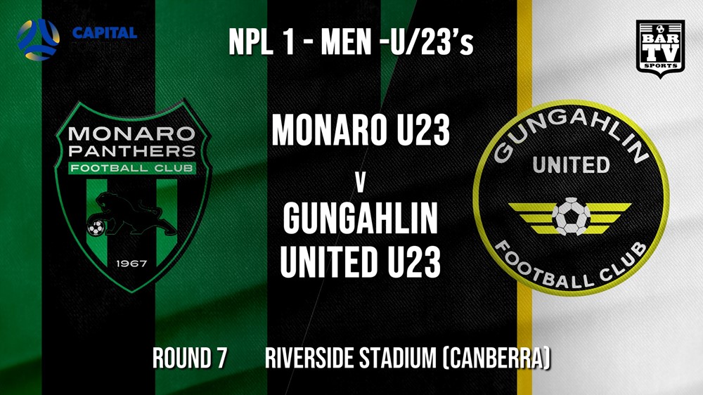 NPL1 Men - U23 - Capital Football  Round 7 - Monaro Panthers U23 v Gungahlin United U23 Slate Image
