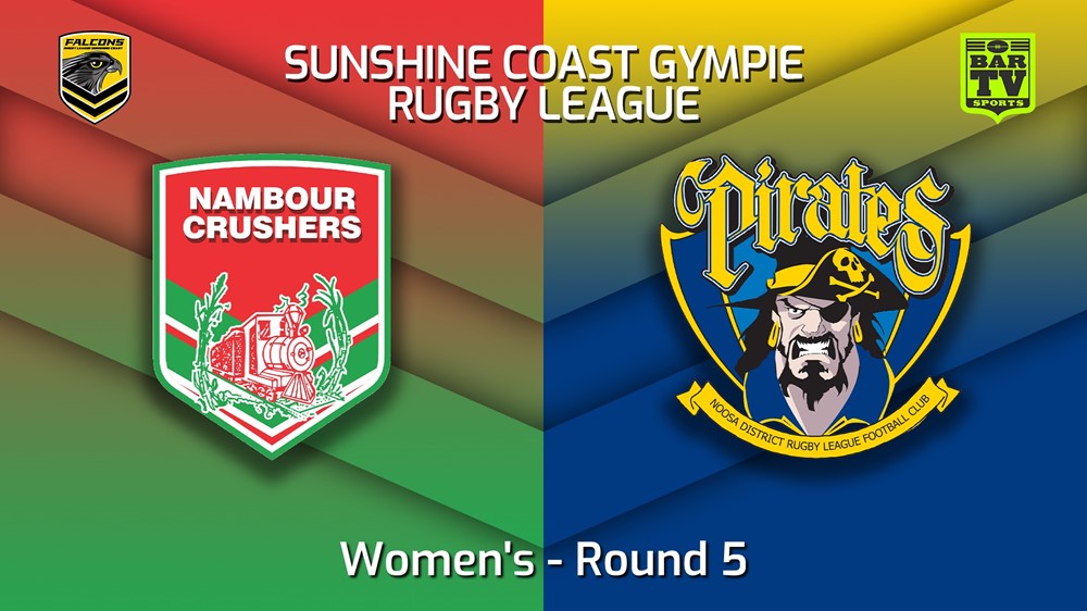 220604-Sunshine Coast RL Round 5 - Women's - Nambour Crushers v Noosa Pirates Slate Image