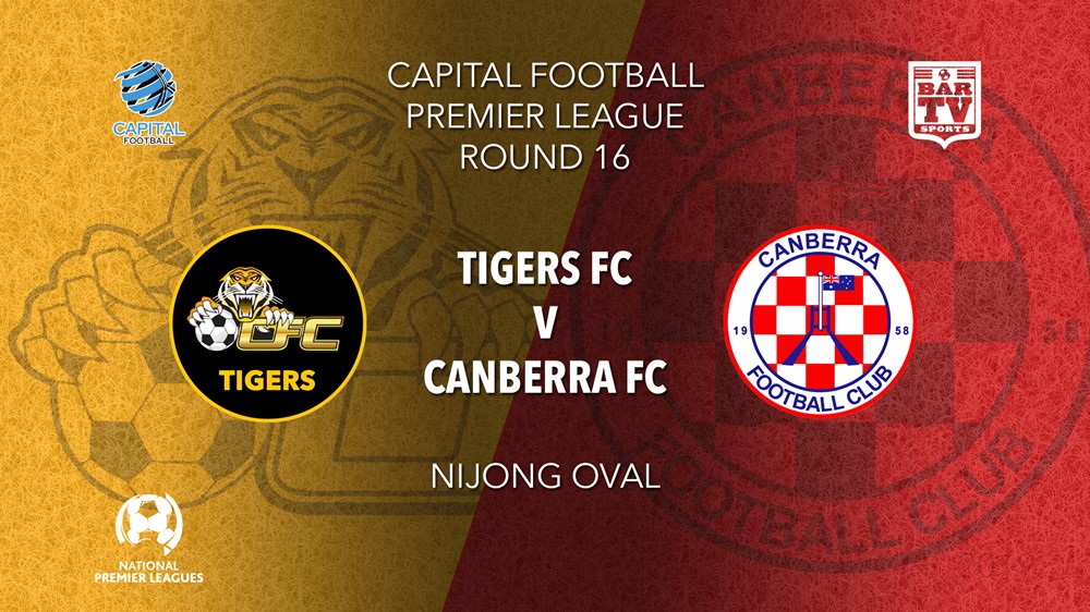 NPL - Capital Round 16 - Tigers FC v Canberra FC Slate Image