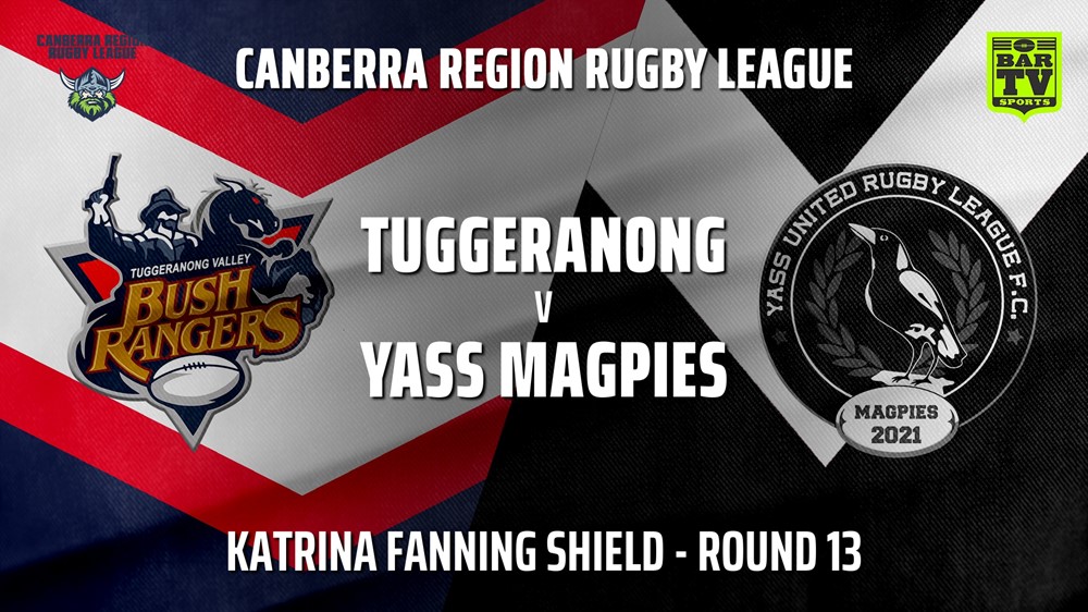 210731-Canberra Round 13 - Katrina Fanning Shield - Tuggeranong Bushrangers v Yass Magpies Slate Image