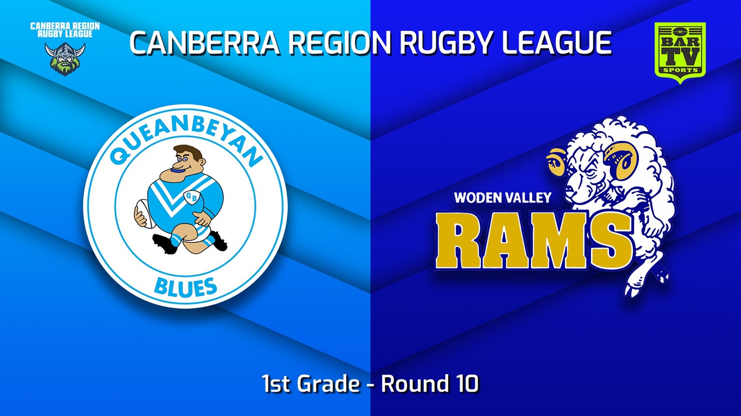 MINI GAME: Canberra Round 10 - 1st Grade - Queanbeyan Blues v Woden Valley Rams Slate Image