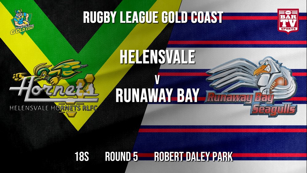 Rlgc Round 5 18s Helensvale Hornets V Runaway Bay Live Video Scores