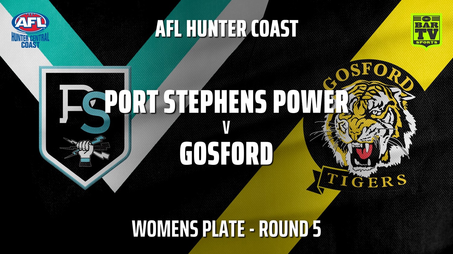 210508-AFL HCC Round 5 - Womens Plate - Port Stephens Power v Gosford Tigers Slate Image