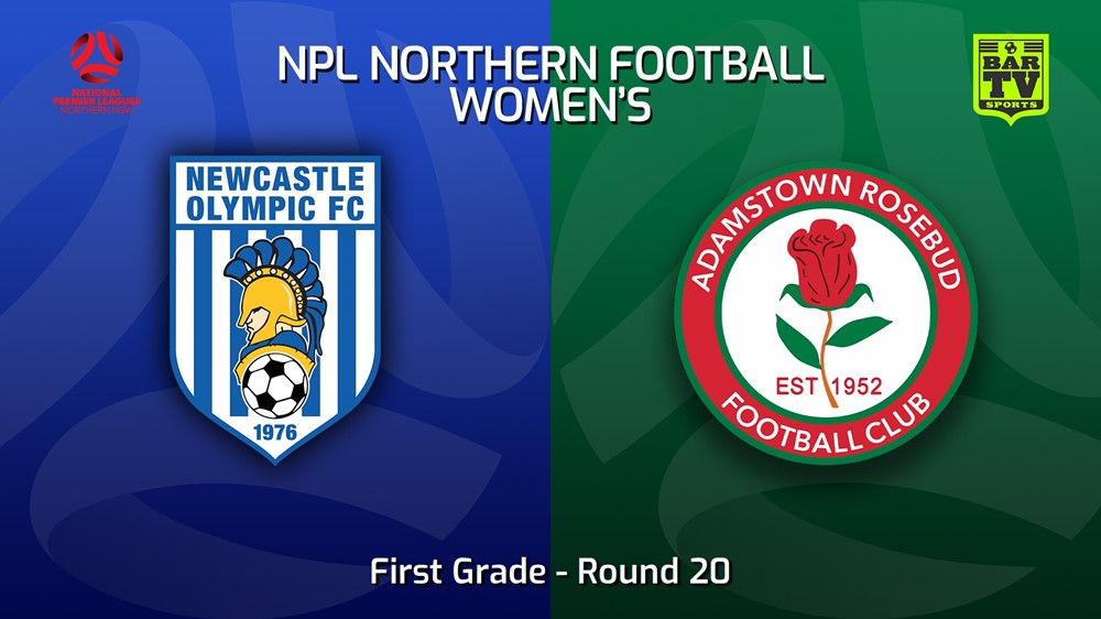 230813-NNSW NPLW Round 20 - Newcastle Olympic FC W v Adamstown Rosebud JFC W Slate Image
