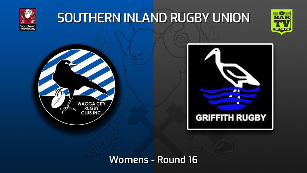220730-Southern Inland Rugby Union Round 16 - Womens - Wagga City v Griffith Slate Image