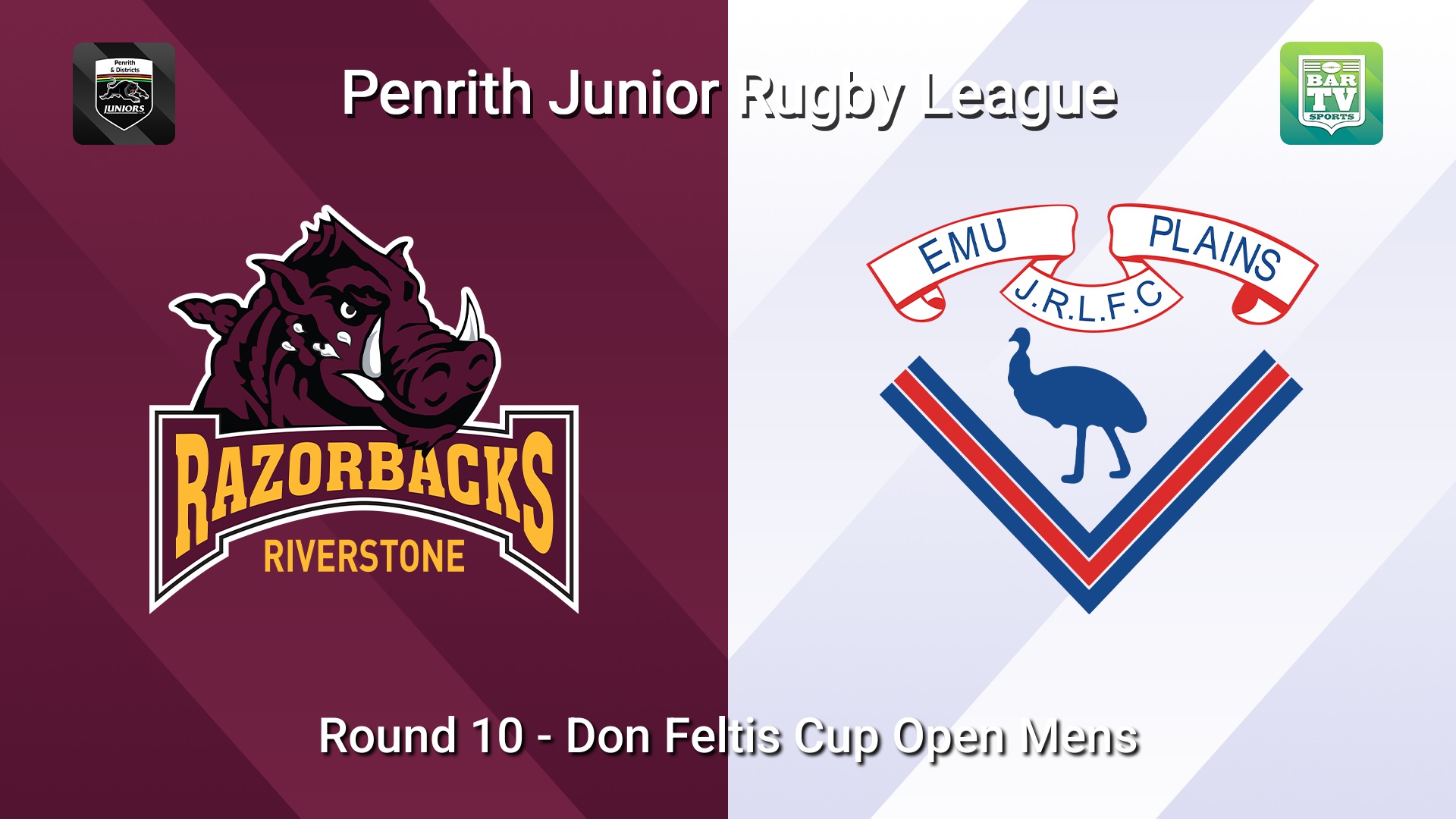 260628-video-Penrith & District Junior Rugby League Round 10 - Don Feltis Cup Open Mens - Riverstone v Emu Plains Slate Image
