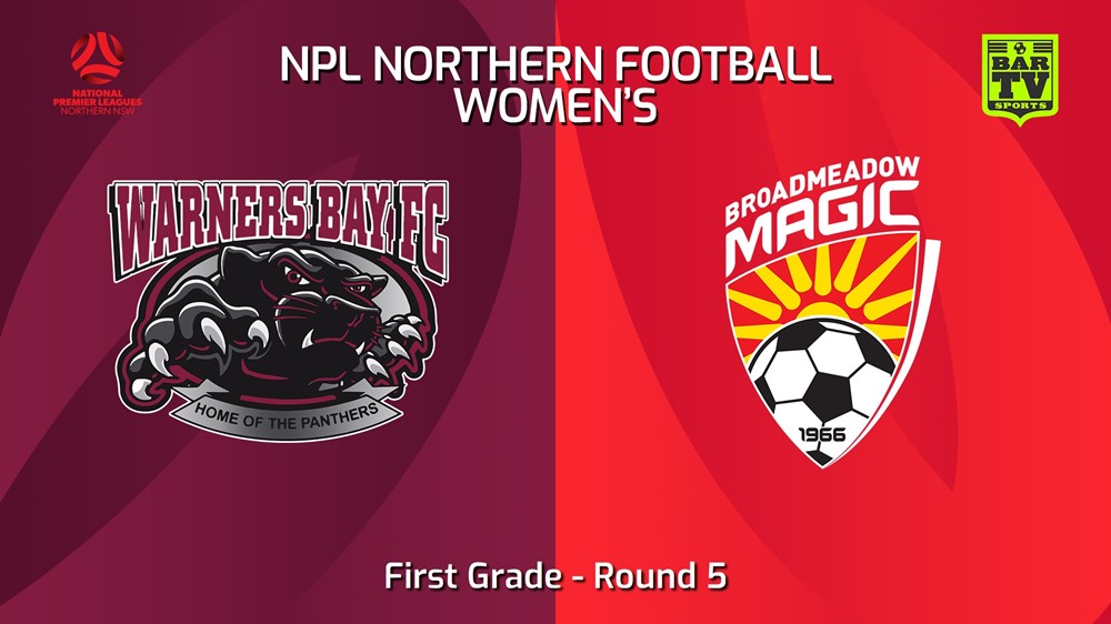 240324-NNSW NPLW Round 5 - Warners Bay FC W v Broadmeadow Magic FC W Minigame Slate Image