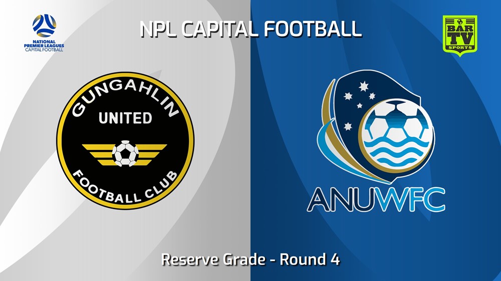 240428-video-NPL Women - Reserve Grade - Capital Football Round 4 - Gungahlin United FC W v ANU WFC Slate Image