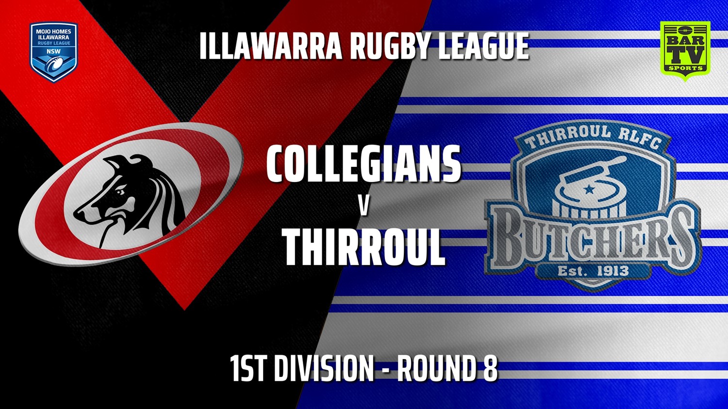 210605-IRL Round 8 - 1st Division - Collegians v Thirroul Butchers Slate Image