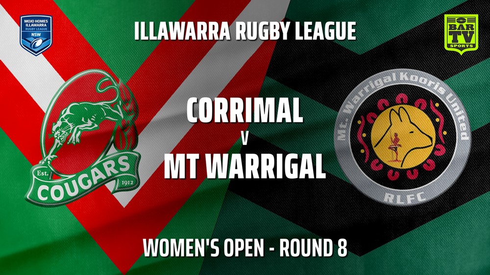210605-IRL Round 8 - Women's Open - Corrimal Cougars v Mt Warrigal Kooris Minigame Slate Image