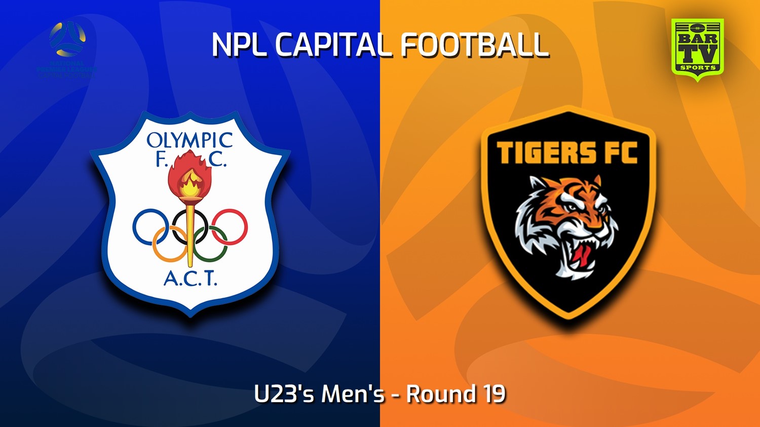 230819-Capital NPL U23 Round 19 - Canberra Olympic U23 v Tigers FC U23 Slate Image