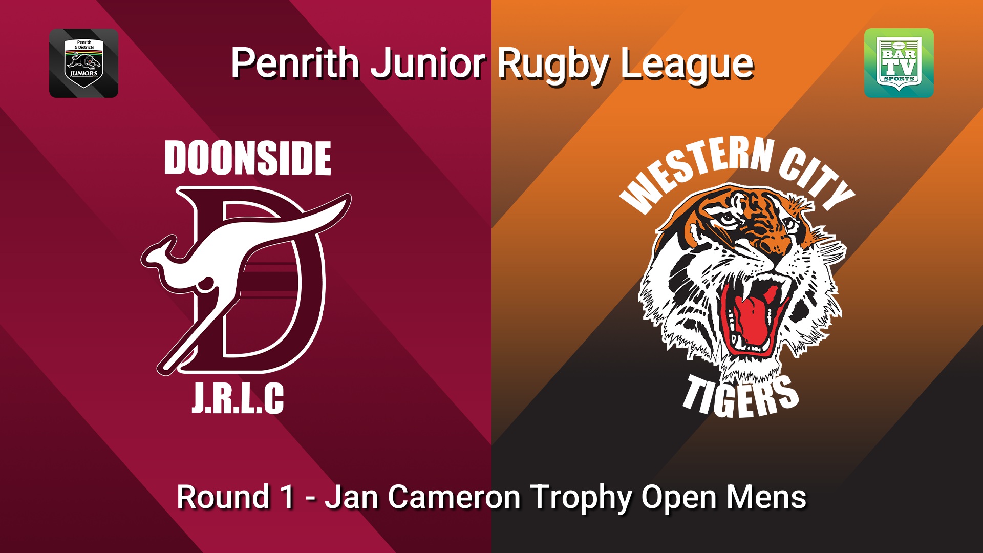 260329-video-Penrith & District Junior Rugby League Round 1 - Jan Cameron Trophy Open Mens - Doonside v Western City Tigers Slate Image