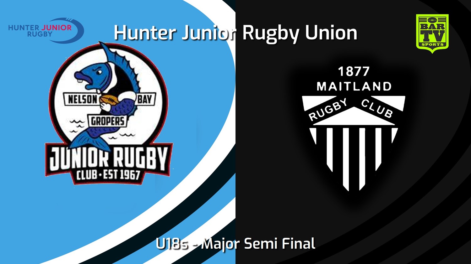 230819-Hunter Junior Rugby Union Major Semi Final - U18s - Nelson Bay Gropers - Juniors v Maitland Slate Image