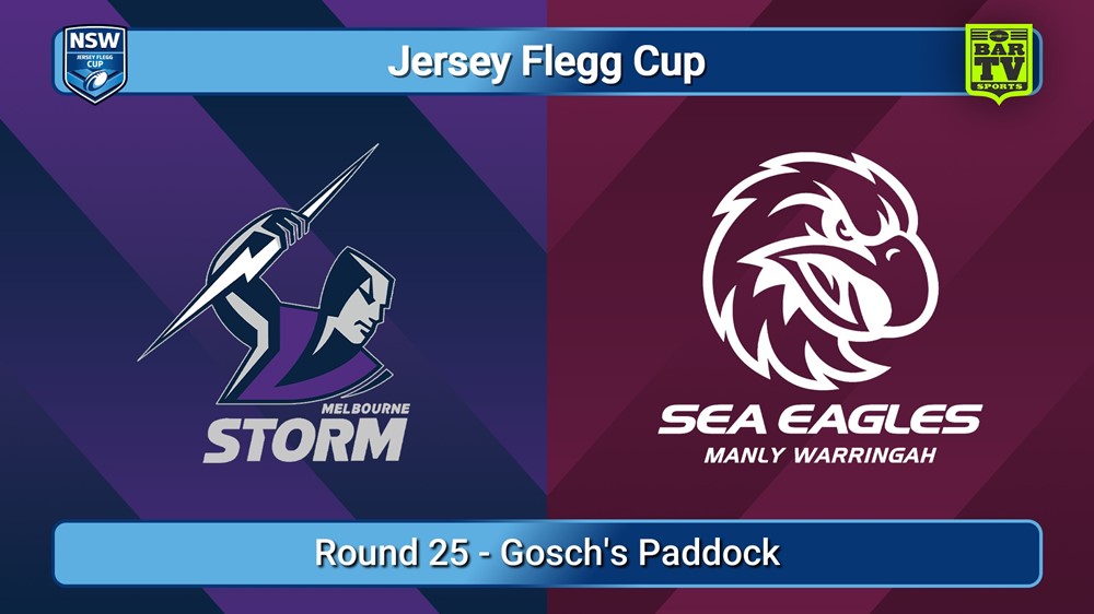 250823-video-Jersey Flegg Cup Round 25 - Melbourne Storm v Manly Warringah Sea Eagles Slate Image