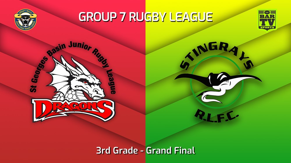 230910-South Coast Grand Final - 3rd Grade - St Georges Basin Dragons v Stingrays of Shellharbour Minigame Slate Image